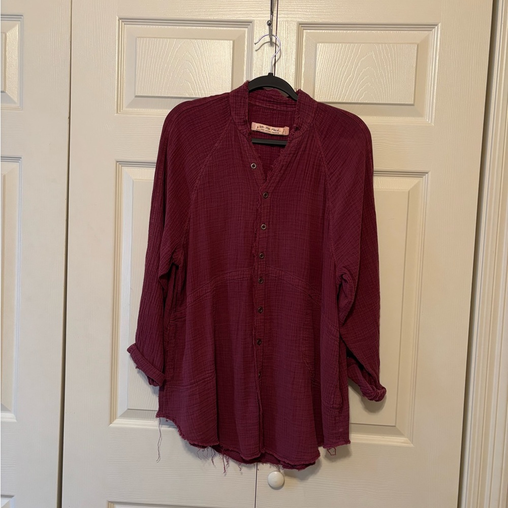 We The Free Gauze Button Down - Picture 2 of 2